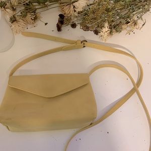 Yellow mustard crossbody purse